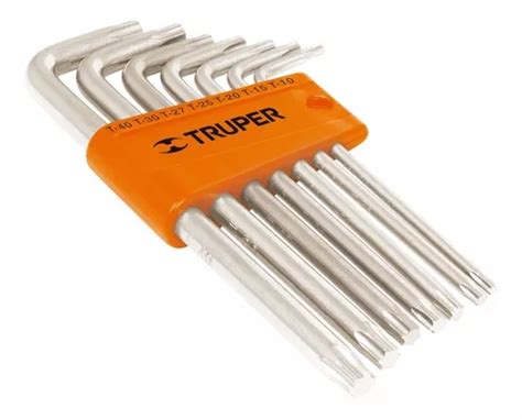 Juego De Llaves Torx Largas 7 Pzs Truper 15553 Meses sin interés