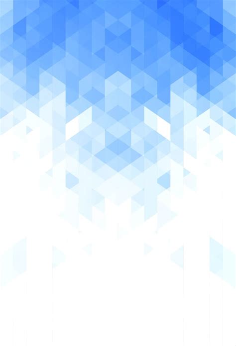 Abstract Blue And White Background With Squares And Triangle