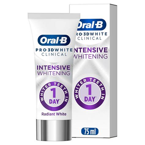 Oral B Pro D White Clinical Radiant White Toothpaste Ml