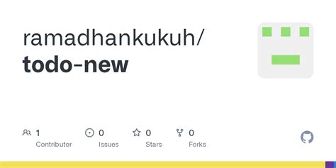 GitHub - ramadhankukuh/todo-new