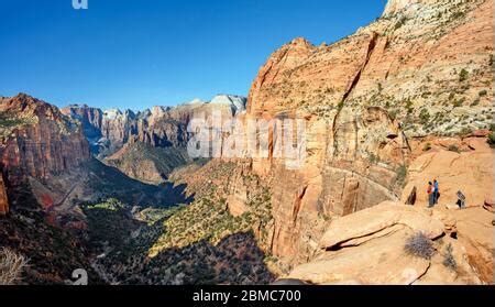 View Of Zion Canyon From Canyon Overlook Bridge Mountain Rear Left