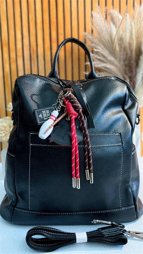 Genuine Leather Backpack Stylish And Versatile Etsy