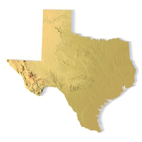 D Datei Texas Topographic Map D Model For D Printing Cnc Carving