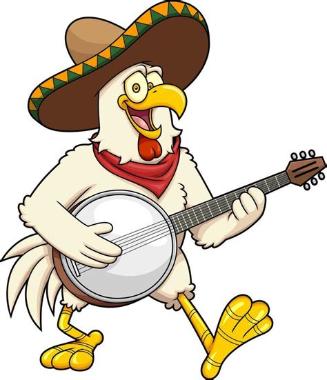 mexican chicken vector art icons  graphics