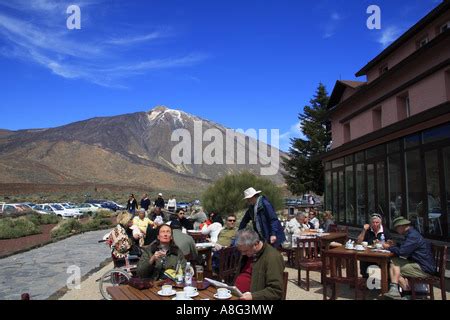 Restaurant Canadas Del Teide Tenerife Canary Islands Spain Stock