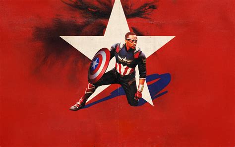 Captain America Brave New World Wallpaper K Red Background