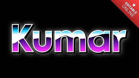 Kumar Text Style Effects Generator