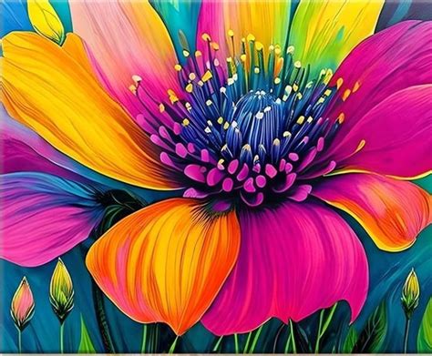 Pin By Olga Dimitrova On Art Canvas Art Painting Acrylic Flower Art