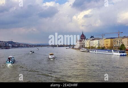 A View Of The Danube River In Budapest Stock Photo Alamy