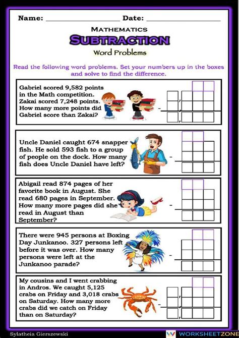 Math Worksheet Subtraction With Renaming Subtraction Worksheets