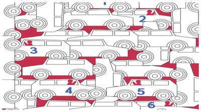 Optical Illusion Only A Genius Can Spot 6 Hidden Drivers In This