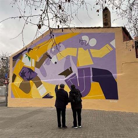 Procés per un mural sobre el 8M Barcelona