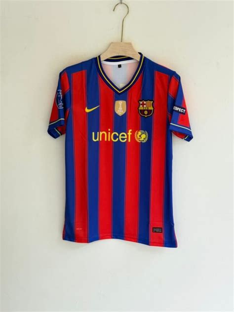 MESSI BARCELONA HOME KIT 2009 2010 EMBROIDERY PREMIUM QUALITY Gully