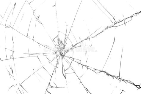 Broken Glass Texture Black White Abstract Background Design Stock