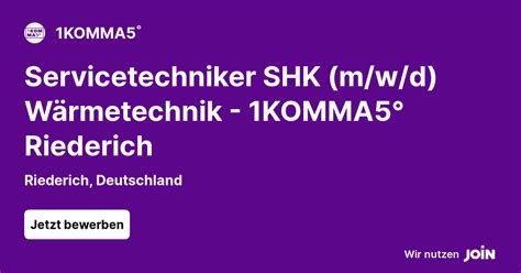 Komma Riederich Servicetechniker Shk M W D W Rmetechnik