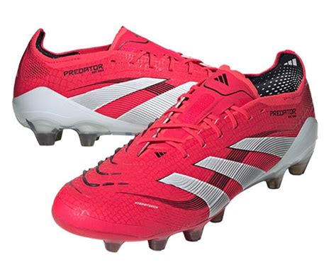 Adidas Men Predator Elite Hg Cleats Red Football Soccer Boot Gym Spike