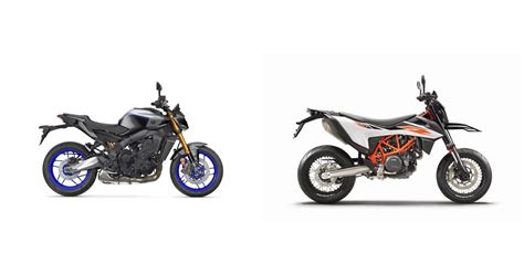 Motorrad Vergleich Yamaha MT 09 SP 2024 Vs KTM 690 SMC R 2020