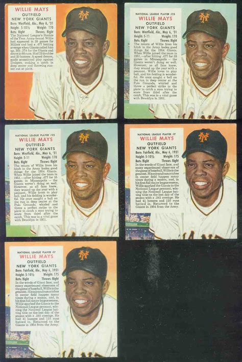 Red Man Nl Willie Mays Giants