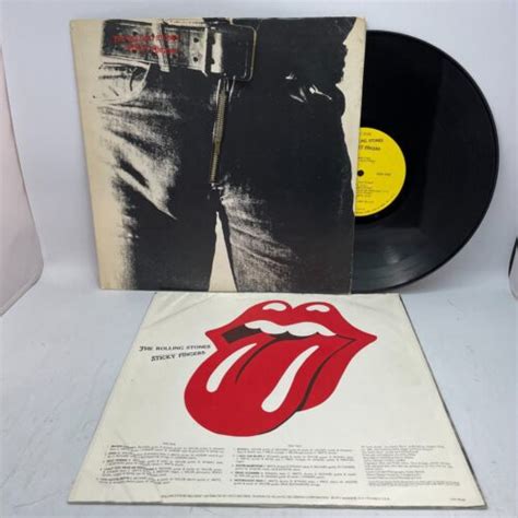 The Rolling Stones Sticky Fingers Vinyl LP OG US 1971 Zipper Cover VG