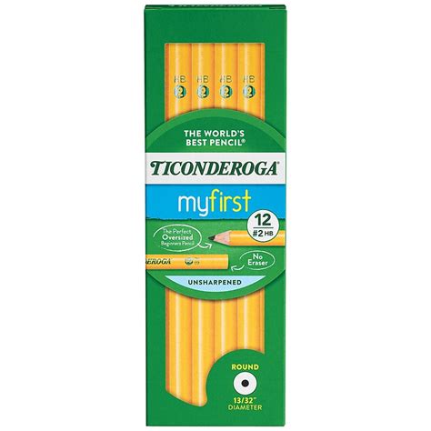 ticonderoga beginners wooden pencil mm  soft lead dozen