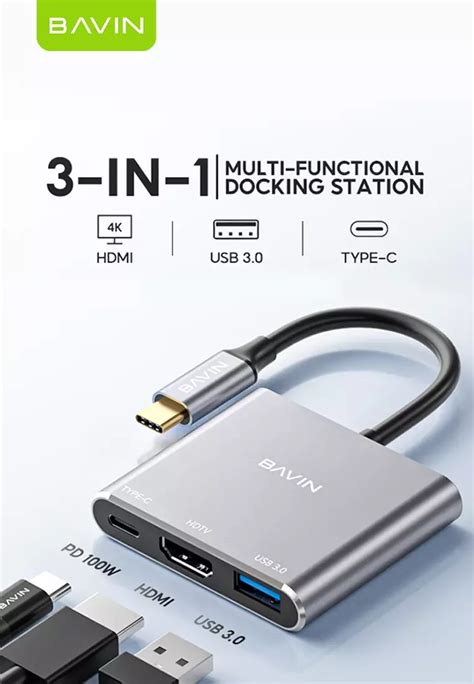 Buy Bavin O In Type C To Hdmi K Hub With W Pd Usb C Port Hdtv