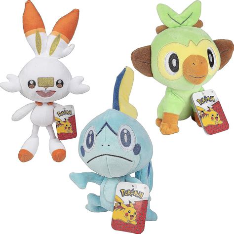 Pok Mon Grookey Sobble Scorbunny Pack Plush Sword Shield