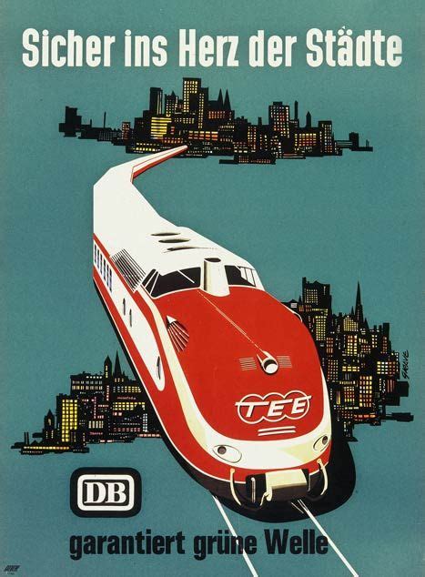 Trans Europ Express poster 1963 Grave coll Daniel Häni Train