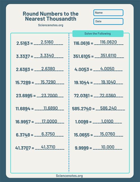 Rounding To The Nearest Thousands Place