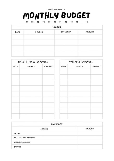 Budget Planner Ideas Saving Money Budget Planner Printable Budget