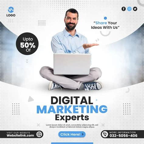 Digital Marketing Expert Agency Or Corporate Social Media Post Banner