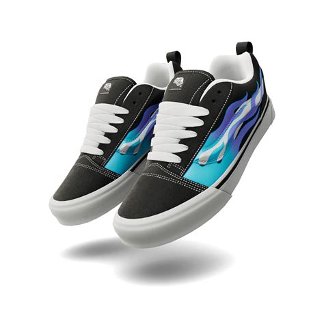 Vans Knu Skool 'Blue Flame' - Fortnite Kicks - Fortnite.GG