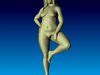 Pene Realistic Nude Female Figurine 3D Model 3D Printable CGTrader