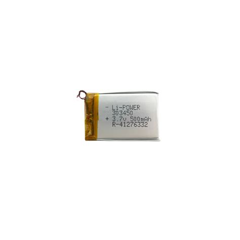 3 7v 500mAh Lithium Polymer Battery Manufacturer In India