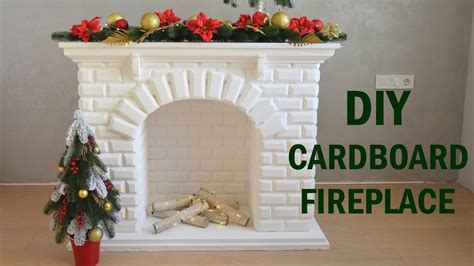 Diy Cardboard Fireplace Tutorial