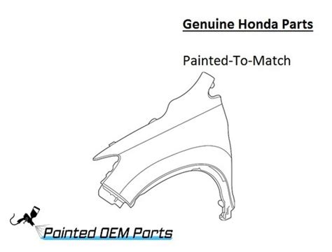 Painted 2016 2018 Honda Pilot Front Fender Genuine OEM