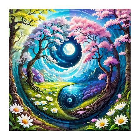 ZEELANNA Yin Et Yang Diamond Painting Kit Complet Diamond Painting