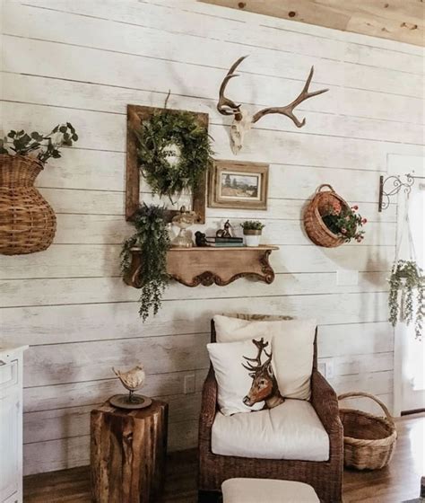 Pin By Danielle Robertson On Remodel Antler Decor Living Room Decor