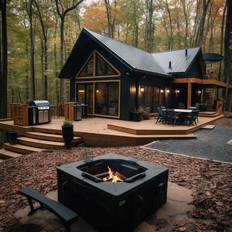 Gorgeous House Plans With Hot Tub Patio And Fire Pit