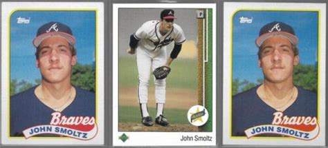 John Smoltz Upper Deck Topps Lot Rookie Cards