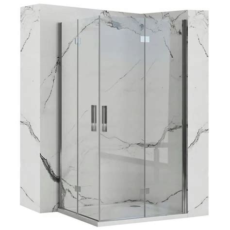 CABINE DE DOUCHE REA MOLIER DOUBLE CHROME 80X100 Leroy Merlin