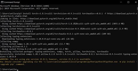 Install Pytorch on Windows - GeeksforGeeks 