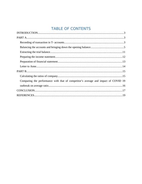 Financial Statement Business Transactions And Ratios