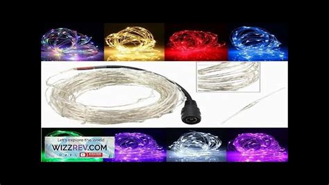 M Led Silver Wire Christmas Outdoor String Fairy Light Waterproof