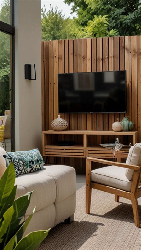 Transform Your Patio With These Stylish TV Wall Ideas Outdoor