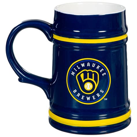 Milwaukee Brewers 24oz. Ceramic Stein Cup with Gift Box