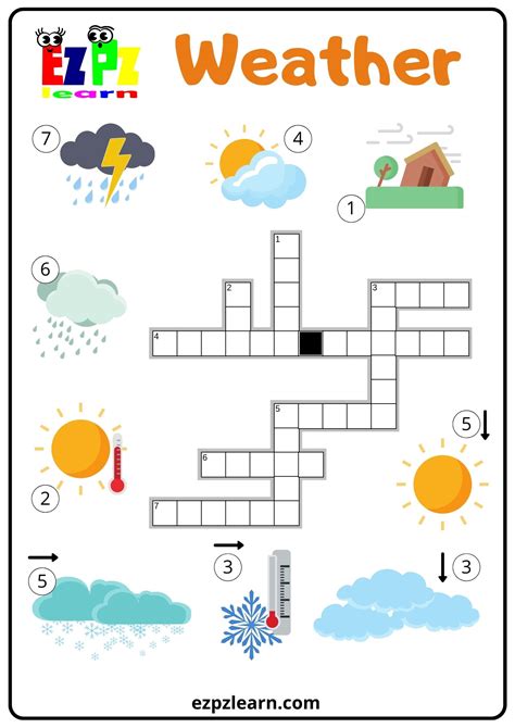 Winter Weather Crossword Puzzle