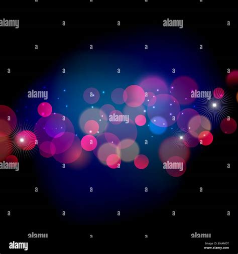 Vector Illustration Abstract Christmas Red Light Background Stock