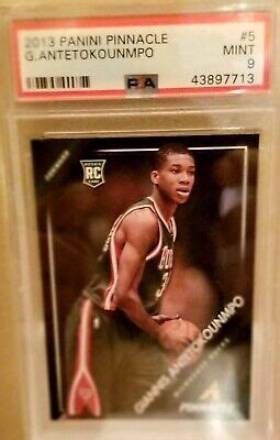 Panini Pinnacle Giannis Antetokounmpo Rc Psa Artist Proof Sp