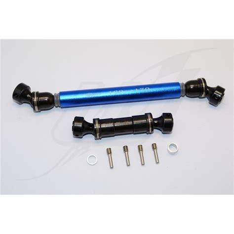 De Gpm Steel Alloy Front Rear Drive Shaft Pc Set Blue Traxxas