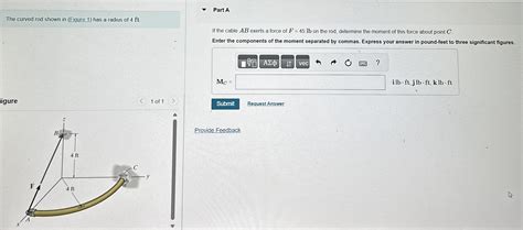 Part AThe Curved Rod Shown In Figure 1 Has A Chegg